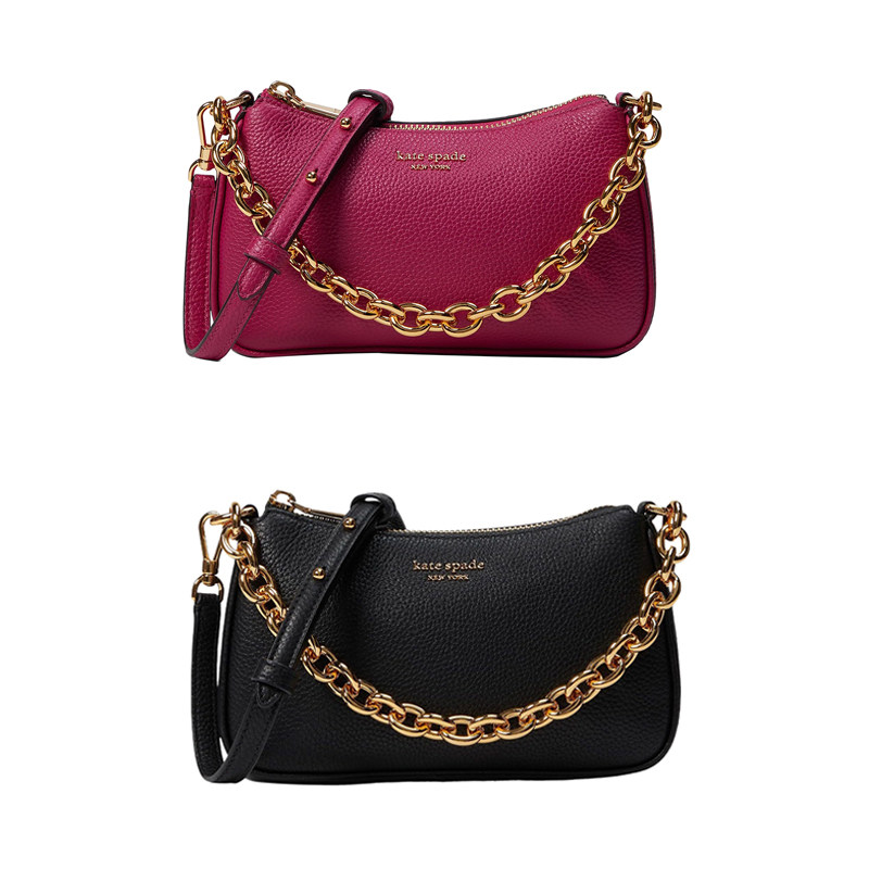 katespade链条月芽包小手提单肩