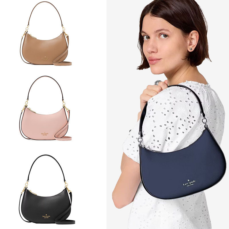 Kate spade 25年新款半月款腋下包马鞍包手提斜挎单肩实用多功能