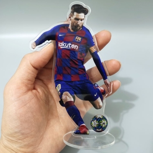 梅西周边蛋糕装饰品摆件C罗姆巴佩内马尔亚克力平面足球明星立牌