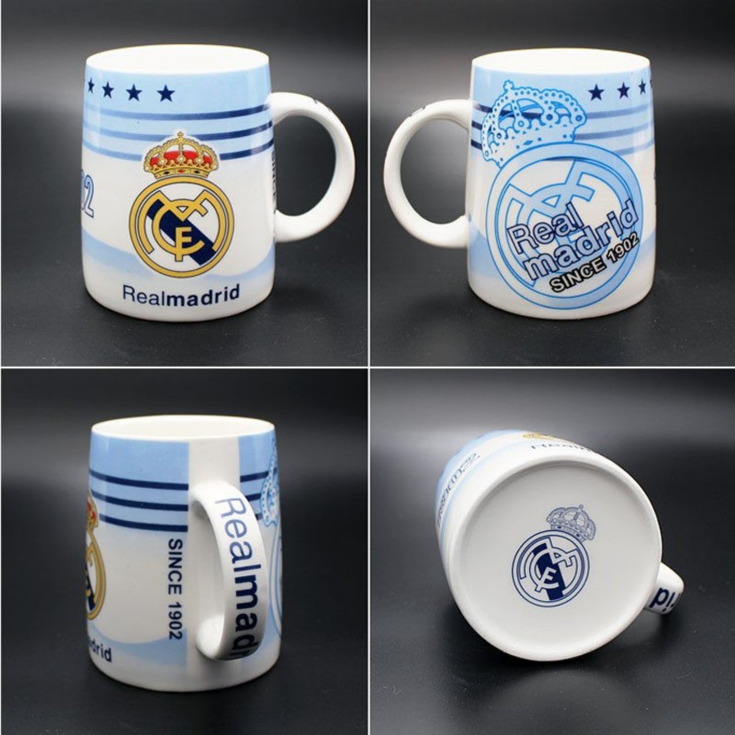 皇马足球周边马克杯陶瓷杯