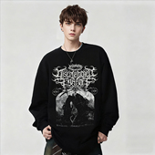 T恤春秋季 Disembodied Tyrant交响旋律死核乐队印花摇滚男女长袖