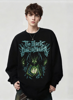 The Black Dahlia Murder乐队摇滚金属高街印花长袖T恤打底衫