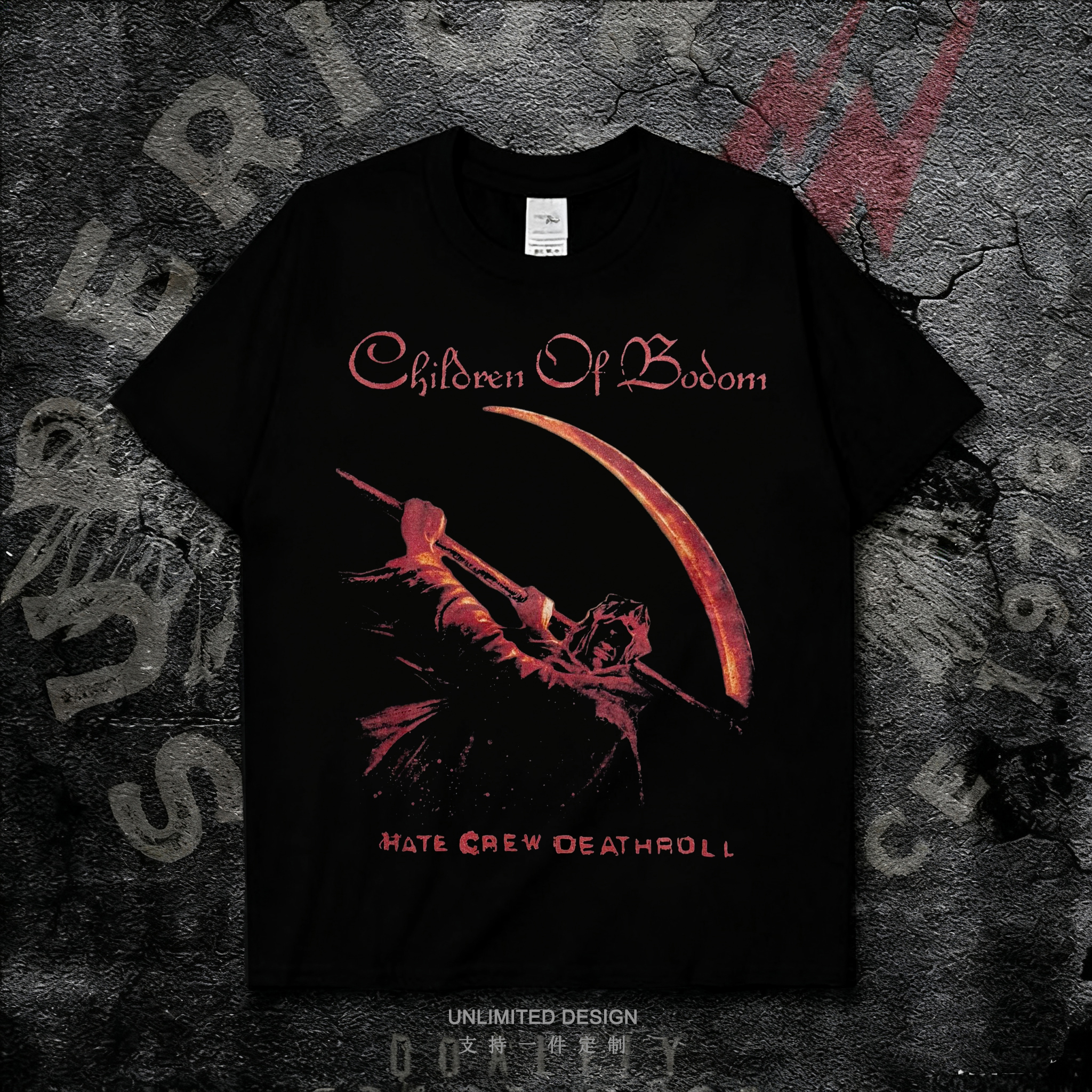 摇滚乐队周边印花短袖T恤男女