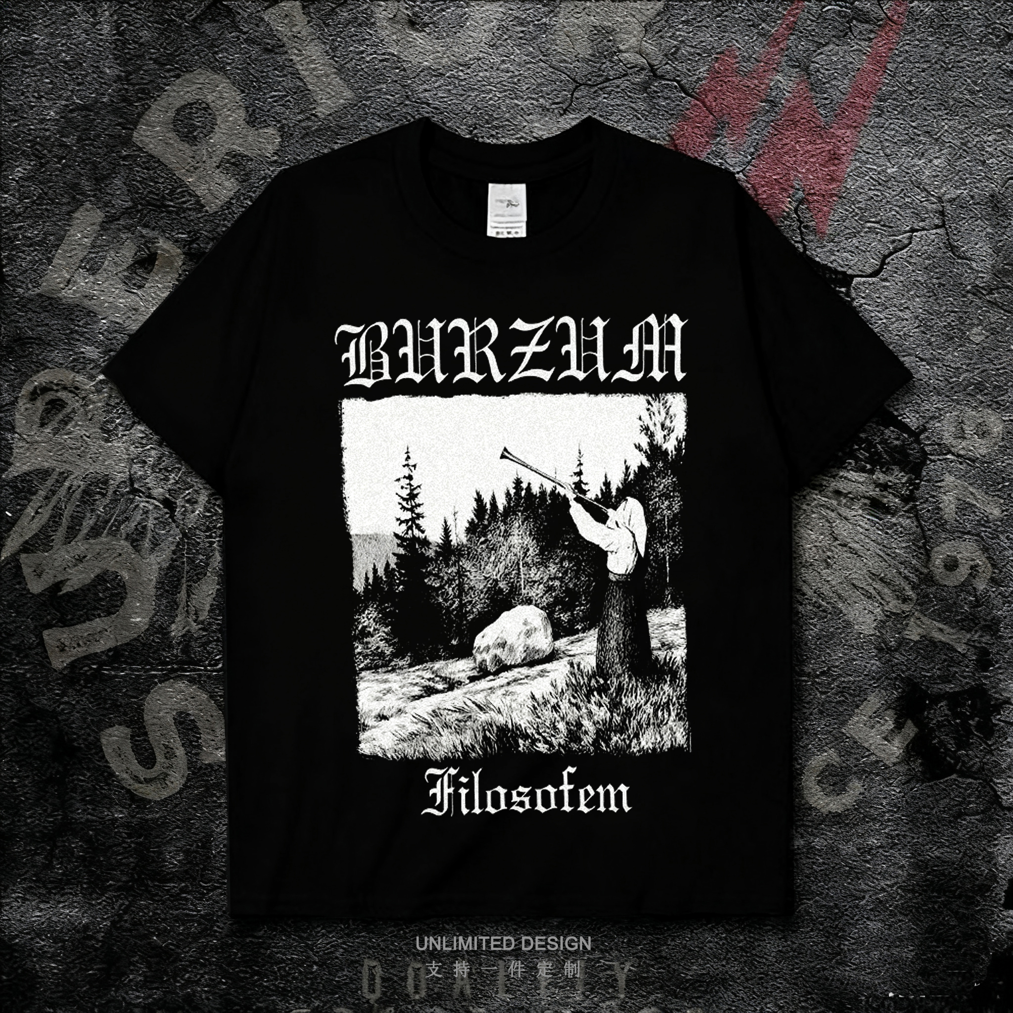 乐队印花短袖T恤男女纯棉上衣夏