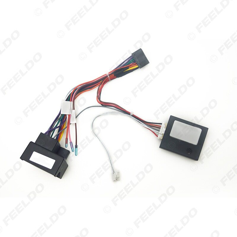 适用宝马BMW E53 X5/E39/5系安卓导航电源线16针16P改装线+协议盒