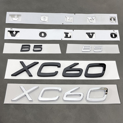 适用于沃尔沃XC60 VOLVO B5沃尔沃亚太 后尾标车贴英文字