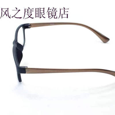 韩风全框tr90近视眼镜架51995（黑+咖啡色）