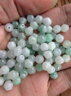 21281小灯笼珠缅甸玉天然A货翡翠玉迷你款DIY小配件用散珠实拍H17