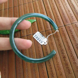 保真 开口手镯半镯58mm天然A货翡翠玉蓝水危料玉镯实物拍图76771