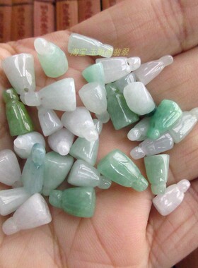 保真迷你款多子小莲蓬杂色21349-4缅甸玉天然A货翡翠玉实拍图H32
