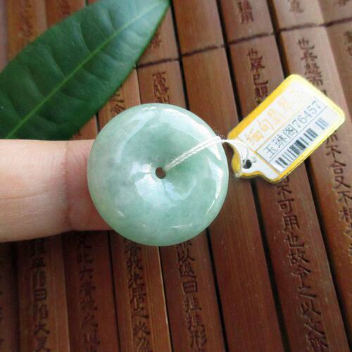 a货平安扣吊坠缅甸玉纯天然