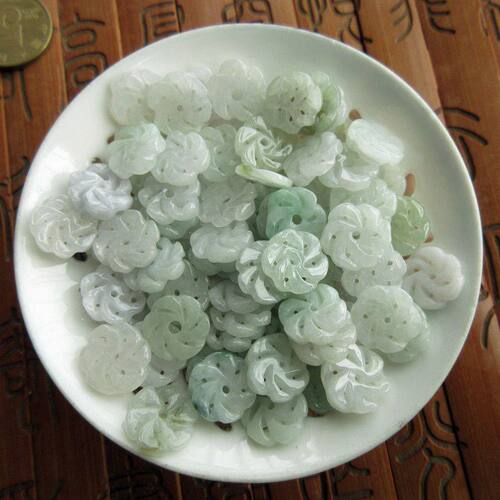 20883缅甸天然翡翠diy配件用小个