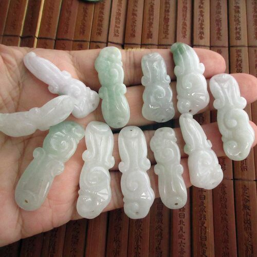 女款花朵如意手链翡翠玉手排