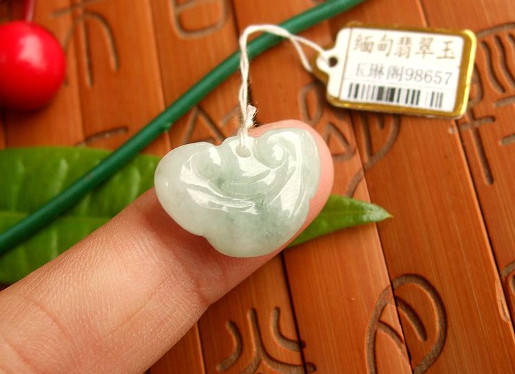 如意天然a货翡翠元宝缅甸玉