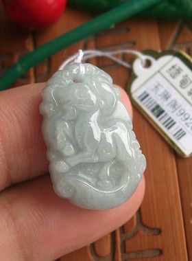 99268玉琳阁 实拍图 缅甸玉天然A货翡翠玉儿童学生款生肖羊小吊坠