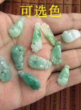 自选保真翡翠佛手小吊坠21514实拍图缅甸玉天然翡翠A货招财手H32