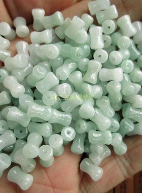 保真手链配件骨头造型小配件21454缅甸玉天然A货翡翠玉实拍图H27