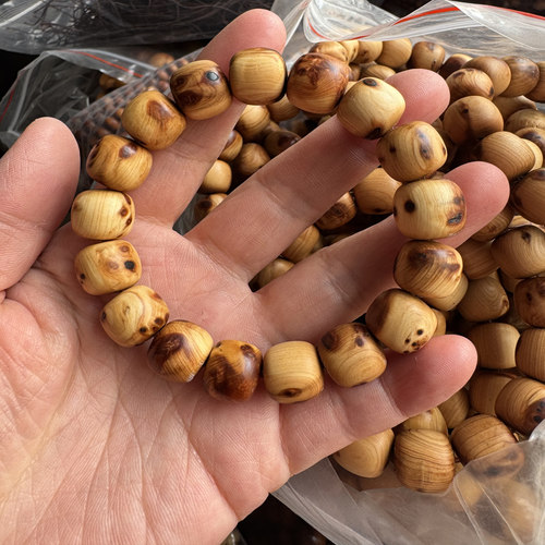太行山崖柏陈化老料满瘤疤手串