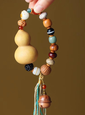 十八籽文玩福禄葫芦流苏