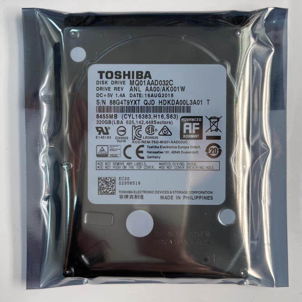 全新东芝2.5寸320G汽车载宽温工业SATA串口笔记本硬盘MQ01AAD032C