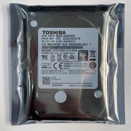 全新东芝320G串口SATA宽温硬盘