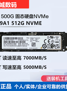 三星PM9A1 512G PCIE4.0台式机笔记本电脑M.2固态硬盘NVMe协议SSD