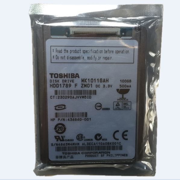 全新原装1.8寸东芝CE接口100G索尼摄像机硬盘 zif排线MK1011GAH