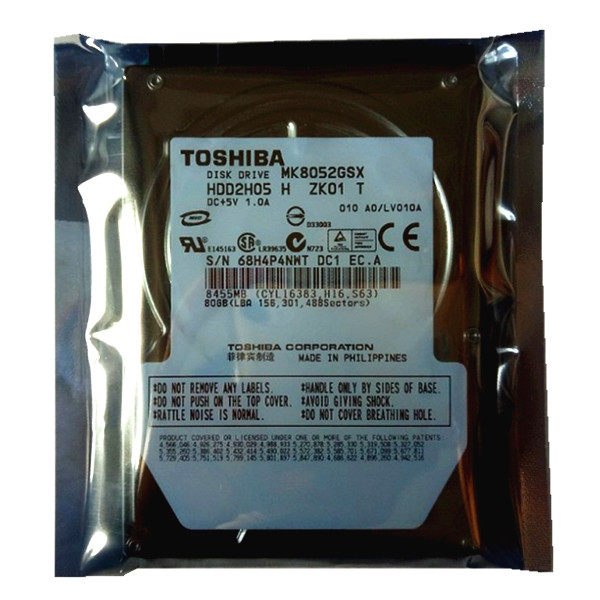 全新2.5寸东芝并口IDE 80G笔记本电脑硬盘PATA接口针式工控机床