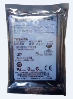 全新东芝1.8寸8MM厚120G索尼摄像机硬盘 ZIF排线CE接口MK1214GAH