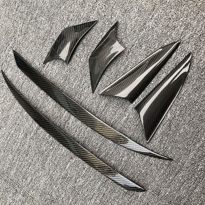 丰田普锐斯改装碳纤维灯眉