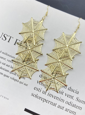 欧美复古长大耳环演出earrings