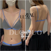 三角杯撞色设计绑带纯色性感薄款 uuzeal新款 法式 内衣小胸文胸509