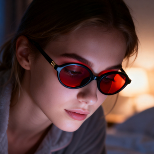 增光帮助睡眠防蓝光眼镜镀反射膜防蓝红绿光防辐射看手机电脑不累