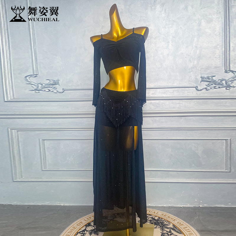 舞姿翼肚皮舞表演演出服女2025新款东方舞舞蹈练功服套装女WZY218