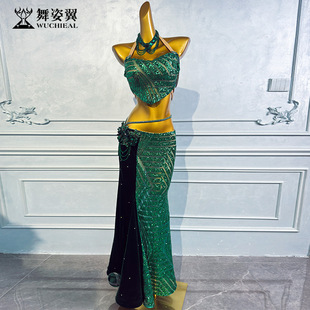 WZY113 Dance东方舞舞蹈服装 舞姿翼肚皮舞表演出练功服装 女Belly