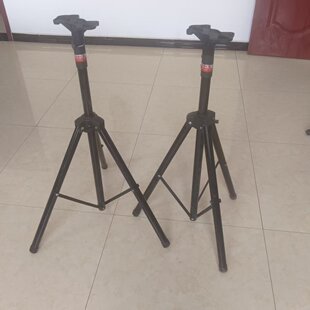 FIDCK 502音响脚架可调节高度三脚架黑色机架支架 一对 SPS