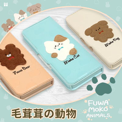 日本可慈王毛绒动物PU文具盒