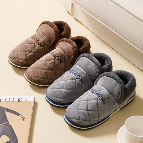 男士秋冬季加大号防滑耐磨棉鞋