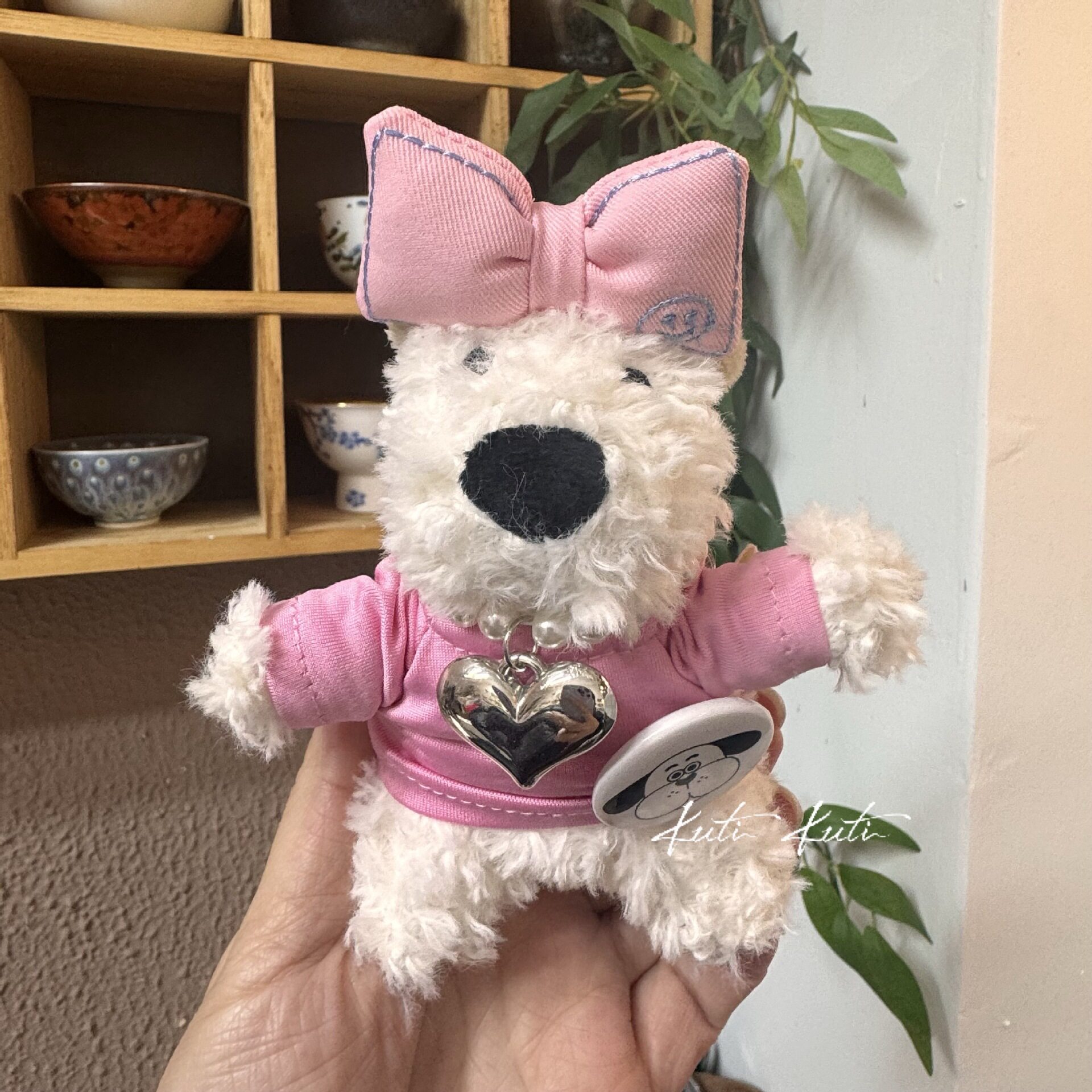 可爱西高地毛绒挂件包包挂饰卡通小狗毛毛公仔钥匙扣配饰创意礼物