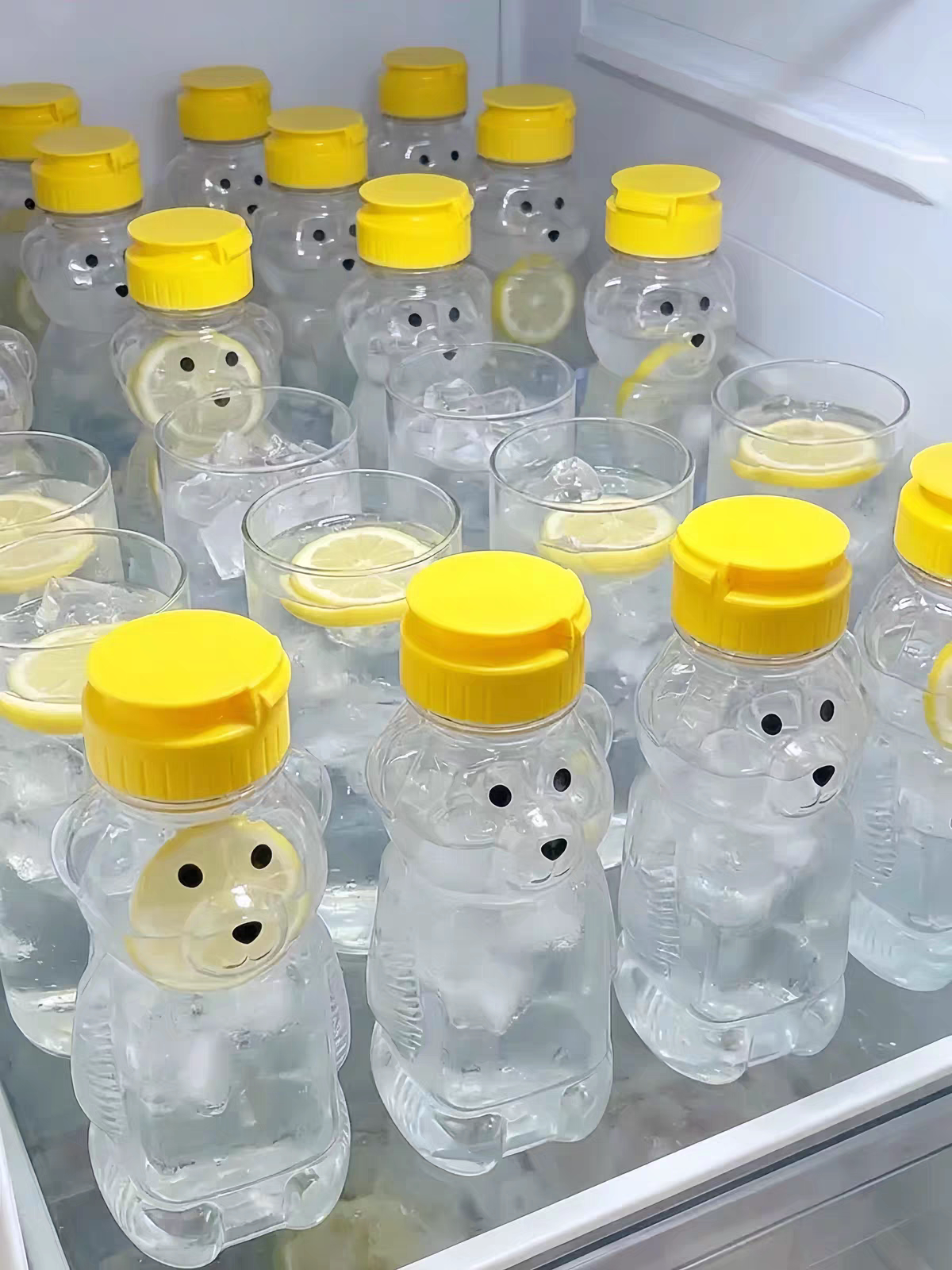 网红爆款250ML水容量 饮料瓶硅胶阀挤压瓶小熊蜂蜜瓶
