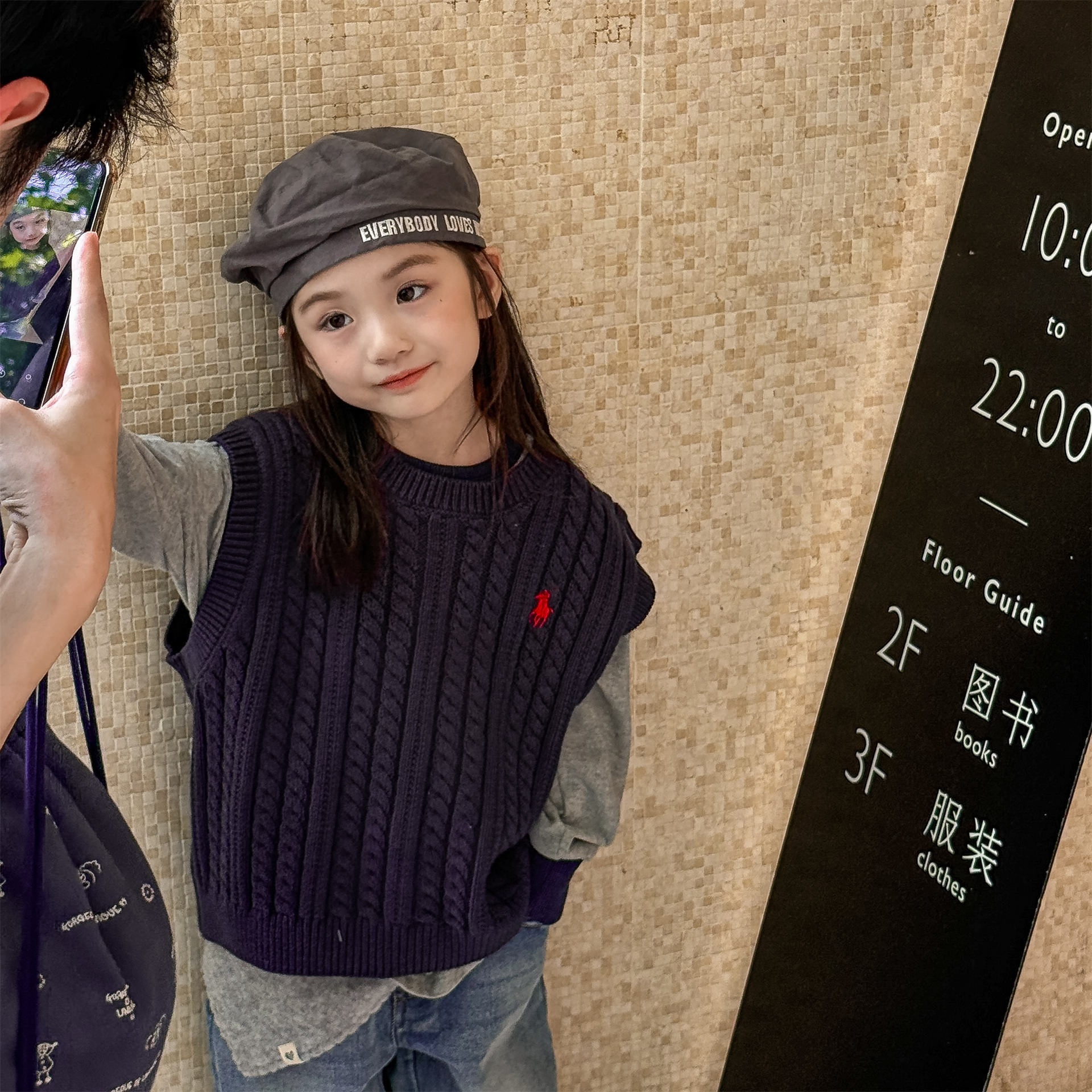 2025秋季童装儿童韩版秋装毛衣马甲女童秋款针织衫毛线衫6539