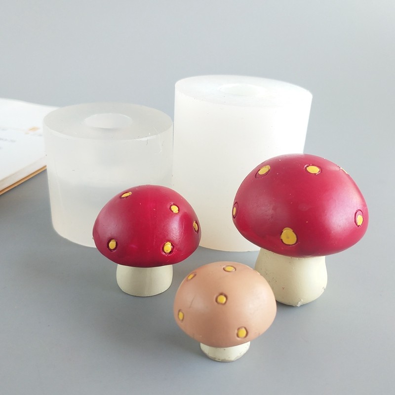 圆顶蘑菇硅胶具矽利康盘饰巧克力蛋糕装饰私家烘焙翻糖果冻粘陶土