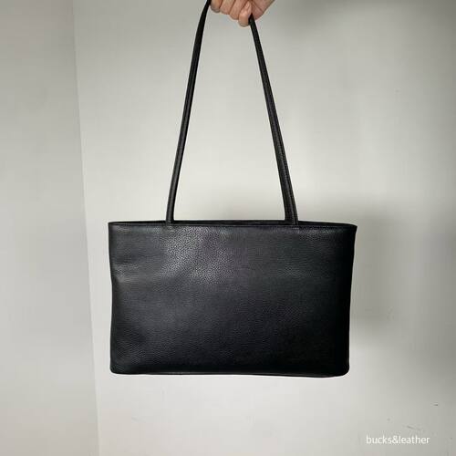 韩代Bucks leather质感牛皮简约单肩方形包气质百搭轻便女包