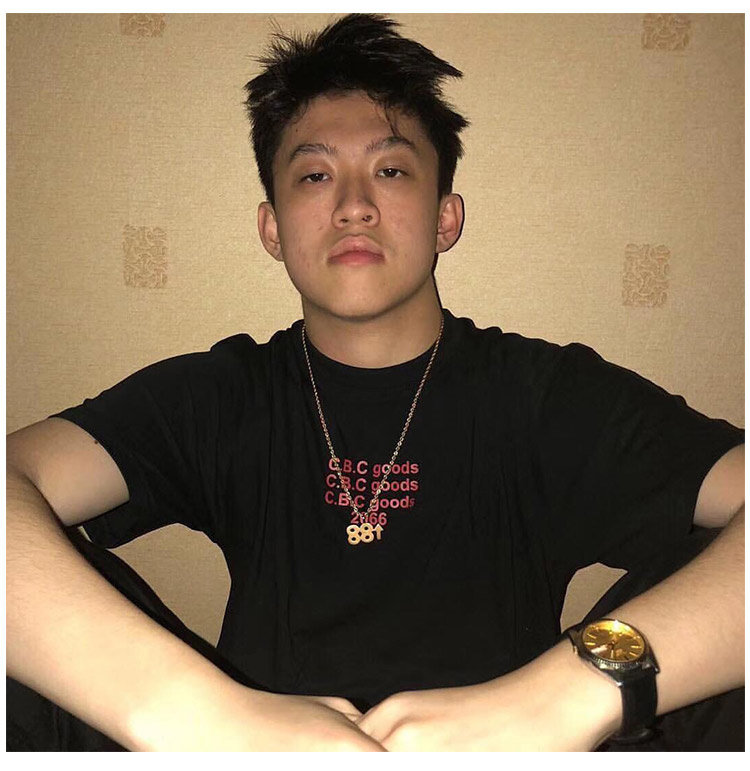 rich brian同款88上升项链钛钢吊坠欧美嘻哈ins个性潮流潮男链子