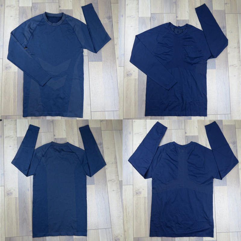 新款2023男子健身速干排汗弹力户外紧身衣长袖跑步器械瑜伽肌肉HI