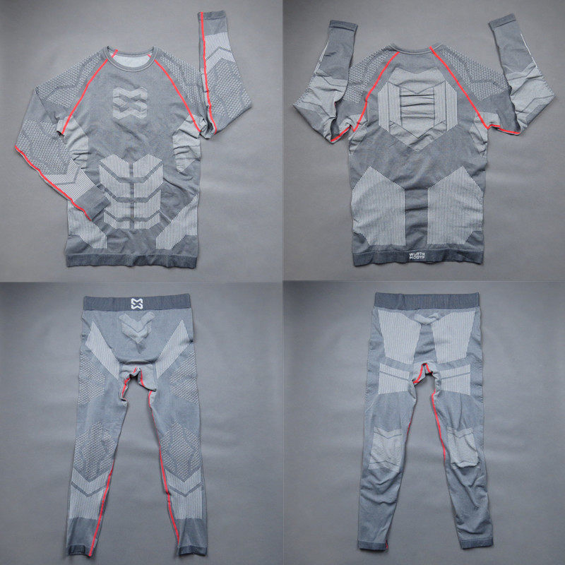 2025新款男子紧身衣裤运动健身套装跑步速干足球器械套装腹肌02