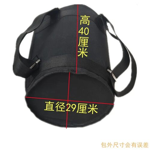 包邮加厚帆布矿泉水水桶双肩背包买菜背包田园采摘折叠便携式桶包