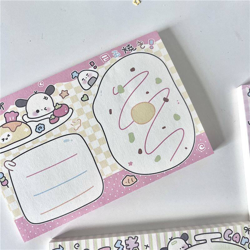 원래 한 스레드 간단한 메모 패드 스타일 찢을 수있는 소녀 학생 메모 고가 장식 메모 용지