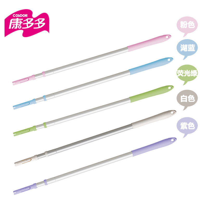 日本山崎康多多Satto伸缩铝柄/加粗伸缩杆二节三节四节一杆配多头图片