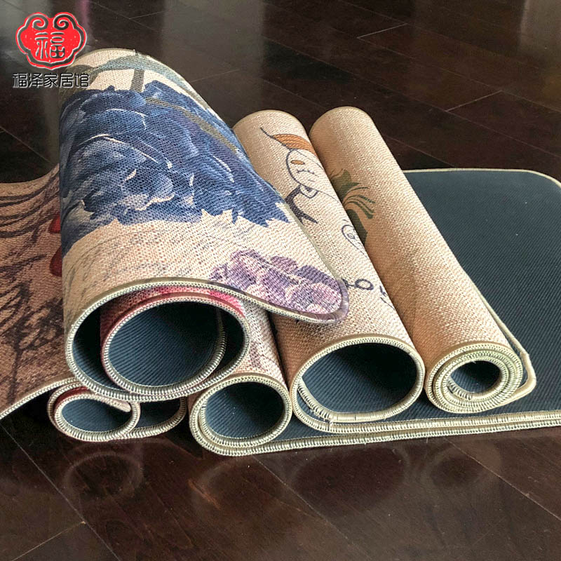 微瑕疵亚麻橡胶地垫强厨房家用